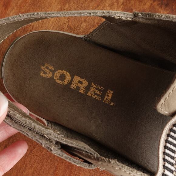 Sorel Sandals Womens SZ 11 Sage Out N About Thong Flat Back Strap Summer Shoes - Picture 12 of 14